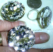 Clear Diamond Round Shape  Gem Ring