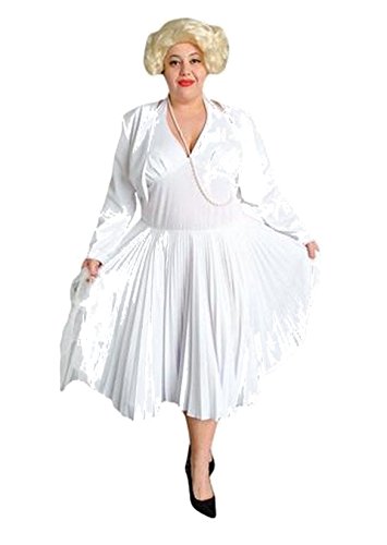 Marilyn Monroe Costume / 60's White Halter Dress Plus (Size 14-22) Marilyn Monroe Costume / 60's White Halter Dress Plus (Size 14-22)