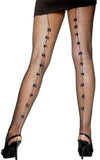 Fishnet Tights with Satin Bows