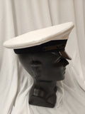 Maritime Hat / Cadet Hat / Vinyl / Round / Deluxe / White / Black