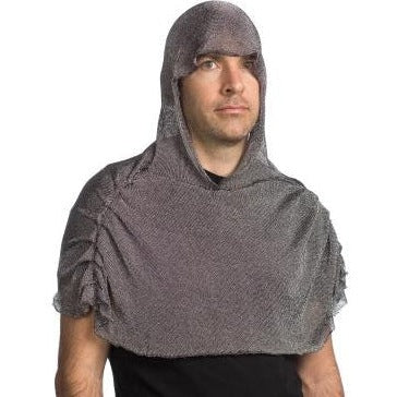 Faux Chainmail Headpiece Silver