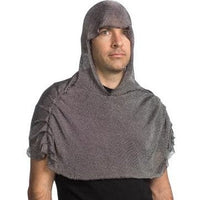 Faux Chainmail Headpiece Silver