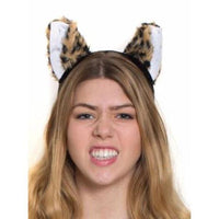 Plush Leopard Ears Headband