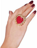 Ruby Heart Ring