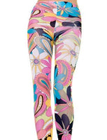 Vintage Flower Print Tights