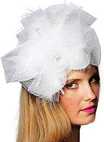 HMS Women's White Flower Fascinator