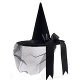 Mini Burlesque Hat Hand Crafted  Witch with Veil