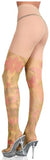 Opaque Tattoo Print Pantyhose