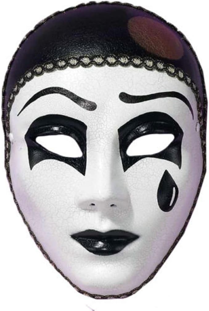 Pierrot Mask with Headband