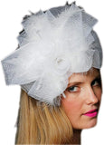 White Flower Fascinator