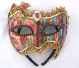 Mardi Gras Costume Half Mask
