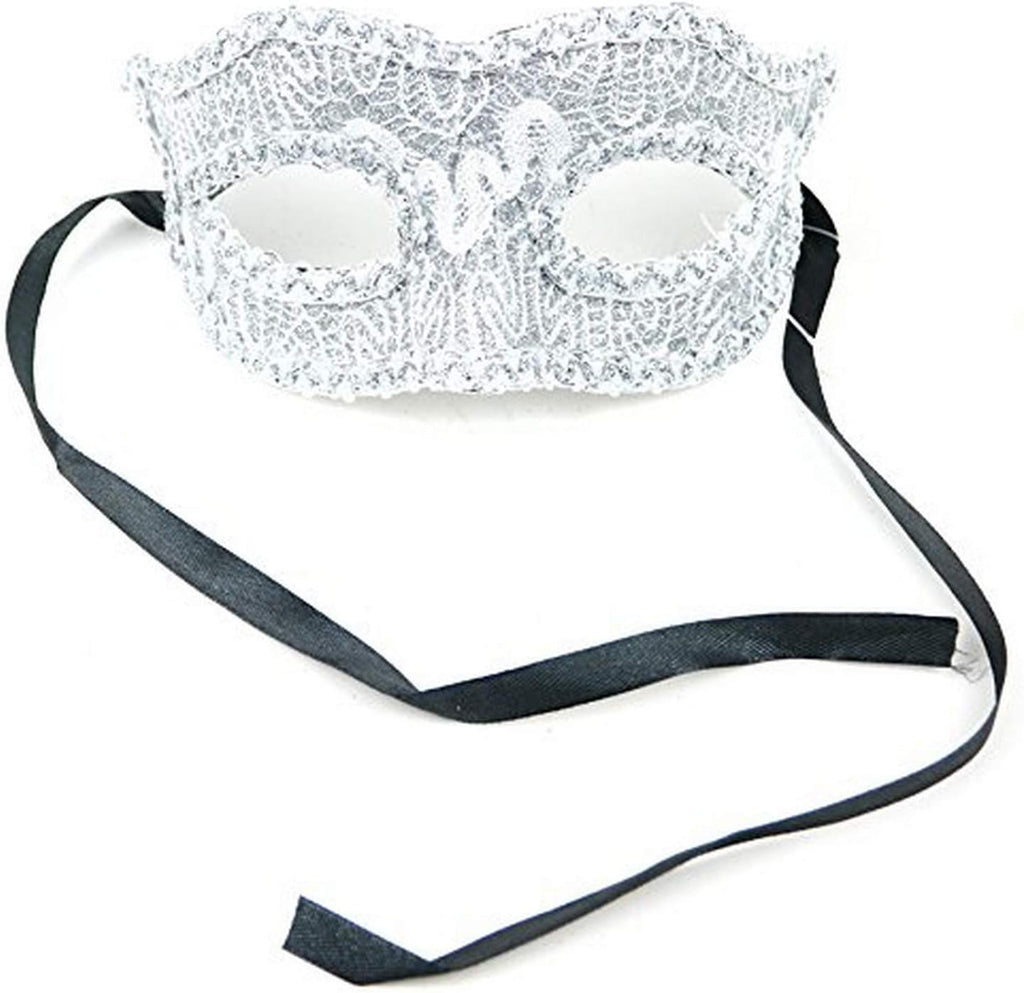 Lace Mask Silver 6.5"