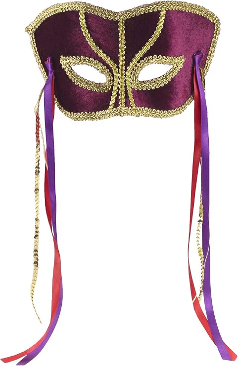 Purple Venetian Carnival Mask