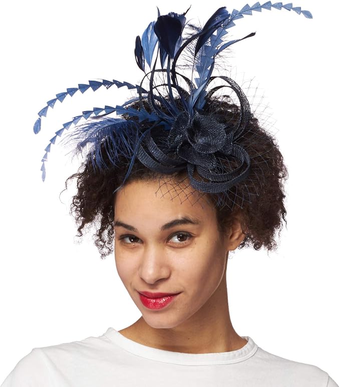 Blue Flyaway Fascinator