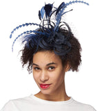 Blue Flyaway Fascinator