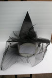 Velvet Witch Hat  w/Feathers & Veil