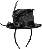 Mini Glitter Top Hat Headband