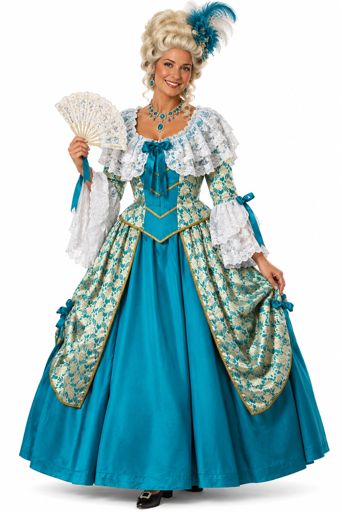 Marie Antoinette Costume / 18th-century Rococo fashion / Broadway Quality / CNT7005
