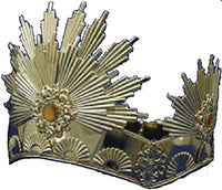 Gold Sunburst Crown / Egyptian / Very Good Quality