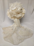 Ladies Ivory Victorian Touring Hat w/Roses