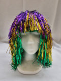 Mardi Gras Mylar Wig