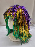 Mardi Gras Mylar Wig