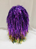 Mardi Gras Mylar Wig