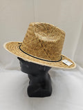 Tall Woven Straw Cowboy Hat
