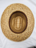 Tall Woven Straw Cowboy Hat