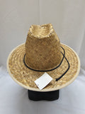 Tall Woven Straw Cowboy Hat