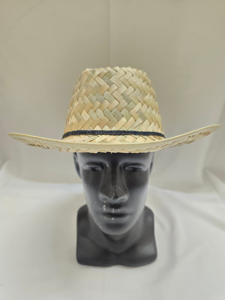 Wide Woven Straw Cowboy Hat