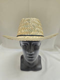 Wide Woven Straw Cowboy Hat