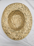 Wide Woven Straw Cowboy Hat