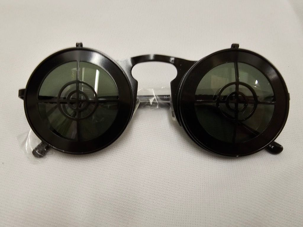 Steampunk Bullseye Flip Up Sunglasses