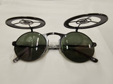 Steampunk Bullseye Flip Up Sunglasses