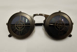 Steampunk Bullseye Flip Up Sunglasses