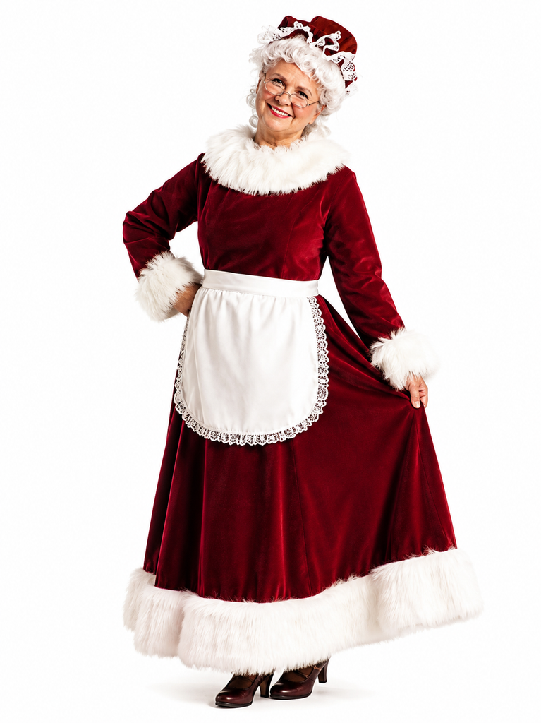 Mrs. Santa Claus Dress / Deluxe Velvet / Mrs. Claus Separates