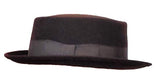 Porkpie Hat  / Deluxe / 100% Wool / Black / Brown / Grey