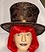 Mad Rabbit Hat / Steampunk Hat / Mad Hatter / Brocade Top Hat