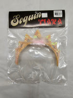 Pink Sequin Tiara