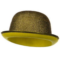 Glitter Derby Hat / Gold or Silver