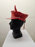 Red Vinyl Devil Biker Hat