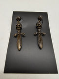 Skull Dagger Earrings