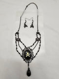 Pirate Cameo Necklace & Earrings