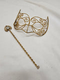 Gold Mask with Handle