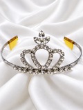 Rhinestone Tiara Silver