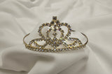 Rhinestone Tiara Silver