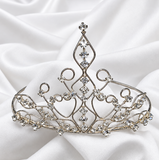 Rhinestone Tiara Silver