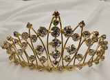 Rhinestone Tiara Gold