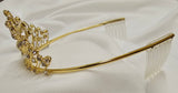 Rhinestone Tiara Gold